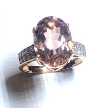 Load image into Gallery viewer, Secondhand 9ct Rose Gold Morganite Ring