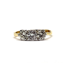 Load image into Gallery viewer, 18ct Gold Diamond Trilogy Ring - 1.00ct