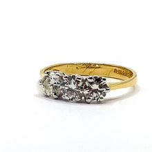 Load image into Gallery viewer, 18ct Gold Diamond Trilogy Ring - 1.00ct