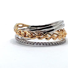 Load image into Gallery viewer, 18ct White and Rose Gold Dress Ring