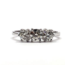Load image into Gallery viewer, 18ct White Gold Diamond Trilogy Ring - 1.00ct