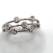 Load image into Gallery viewer, 18ct White Gold Diamond Bubble Ring