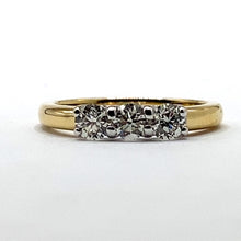 Load image into Gallery viewer, 18ct Gold Diamond Trilogy Ring - 0.55ct