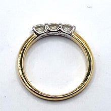 Load image into Gallery viewer, 18ct Gold Diamond Trilogy Ring - 0.55ct