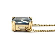 Load image into Gallery viewer, 9ct Gold Bi-Colour Sapphire Necklace