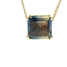Load image into Gallery viewer, 9ct Gold Bi-Colour Sapphire Necklace