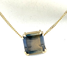 Load image into Gallery viewer, 9ct Gold Bi-Colour Sapphire Necklace