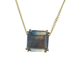 Load image into Gallery viewer, 9ct Gold Bi-Colour Sapphire Necklace