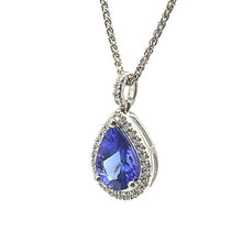 Load image into Gallery viewer, Platinum Tanzanite and Diamond Necklace