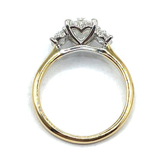 Load image into Gallery viewer, 18ct Gold and Platinum Oval Trilogy Lab Grown Diamond Ring