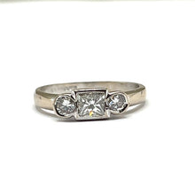 Load image into Gallery viewer, Secondhand Mixed Cut Diamond Trilogy Ring