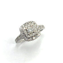 Load image into Gallery viewer, Secondhand Diamond Cushion Halo Ring