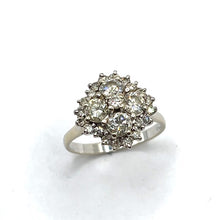 Load image into Gallery viewer, Secondhand Diamond Cluster Ring
