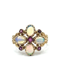Load image into Gallery viewer, Secondhand Opal and Ruby Ring