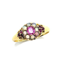 Load image into Gallery viewer, Secondhand Antique Opal and Ruby Ring