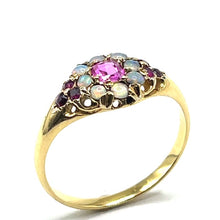 Load image into Gallery viewer, Secondhand Antique Opal and Ruby Ring