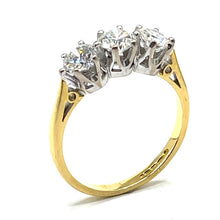 Load image into Gallery viewer, Secondhand 18ct Gold Trilogy Ring - 1.51ct