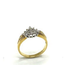 Load image into Gallery viewer, Secondhand 18ct Gold Diamond Cluster Ring