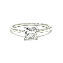Load image into Gallery viewer, Platinum Princess Cut Lab Grown Diamond Single Stone Ring - 1.00ct