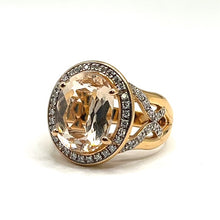 Load image into Gallery viewer, Secondhand Morganite and Diamond Ring