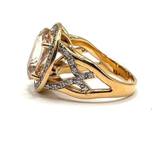 Load image into Gallery viewer, Secondhand Morganite and Diamond Ring