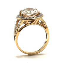 Load image into Gallery viewer, Secondhand Morganite and Diamond Ring