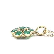 Load image into Gallery viewer, 9ct Gold Emerald Pendant