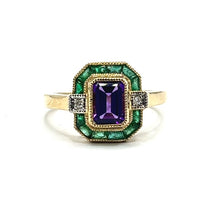 Load image into Gallery viewer, 9ct Gold Mixed Precious Gemstone Ring