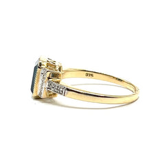 Load image into Gallery viewer, 9ct Gold Topaz and Diamond Ring