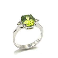 Load image into Gallery viewer, Secondhand Peridot and Diamond Ring