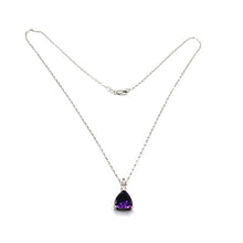 Load image into Gallery viewer, Secondhand Amethyst and Diaond Necklace