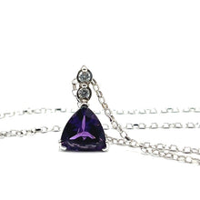 Load image into Gallery viewer, Secondhand Amethyst and Diaond Necklace