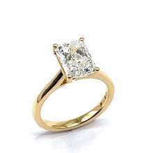 Load image into Gallery viewer, 18ct Gold Lab Grown Radiant Cut Diamond Ring - 3ct