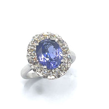 Load image into Gallery viewer, Secondhand 9ct Tanzanite and Diamond Ring