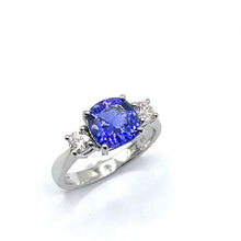 Load image into Gallery viewer, Secondhand Platinum Tanzanite and Diamond Ring