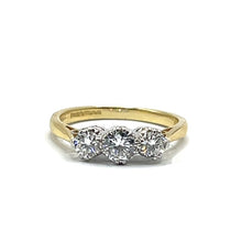 Load image into Gallery viewer, Secondhand Diamond Trilogy Ring 0.55ct