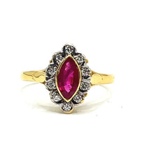 Load image into Gallery viewer, Secondhand 18ct Gold Ruby and Diamond Ring