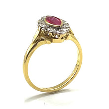 Load image into Gallery viewer, Secondhand 18ct Gold Ruby and Diamond Ring