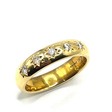 Load image into Gallery viewer, Secondhand Chunky Gold and Diamond Ring