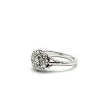 Load image into Gallery viewer, Secondhand White Gold Diamond Cluster Ring