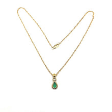 Load image into Gallery viewer, Secondhand Emerald and Diamond Necklace