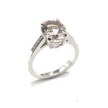 Load image into Gallery viewer, Secondhand Morganite and Diamond Ring