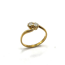 Load image into Gallery viewer, Secondhand 18ct Gold Diamond Two Stone Ring