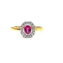 Load image into Gallery viewer, Secondhand 18ct Gold Ruby and Diamond Ring