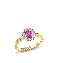 Load image into Gallery viewer, Secondhand 18ct Gold Ruby and Diamond Ring