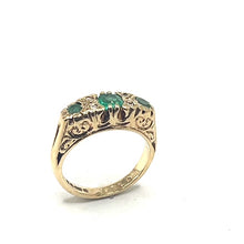 Load image into Gallery viewer, Secondhand Emerald and Diamond Ring