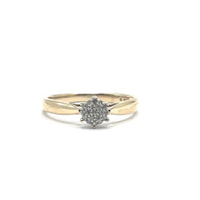 Load image into Gallery viewer, Secondhand 9ct Gold Diamond Cluster Ring