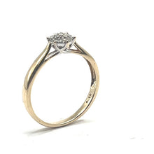 Load image into Gallery viewer, Secondhand 9ct Gold Diamond Cluster Ring
