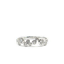 Load image into Gallery viewer, 9ct White Gold Diamond Bubble Ring