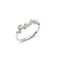 Load image into Gallery viewer, 9ct White Gold Diamond Bubble Ring